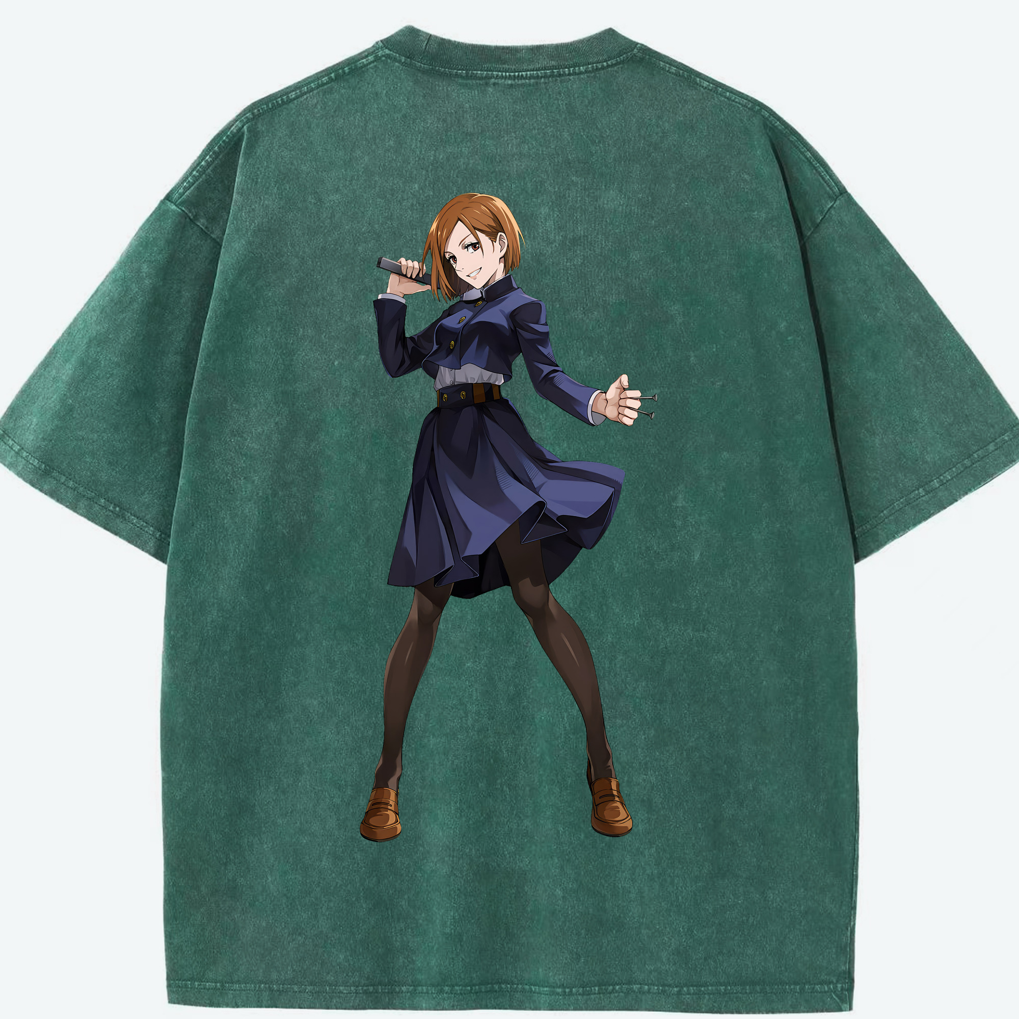 （画像用） 呪術廻戦 Jujutsu Kaisen 綿100% ヴィンテージ風 半袖Tシャツ（背面プリント）